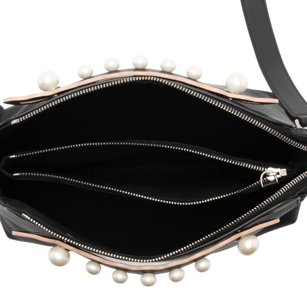 Fendi Calfskin Faux Pearl Embellished By The Way Medium Satchel - Picture 7 of 15